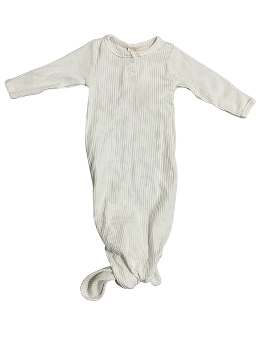 Baby Dren - White Knot Gown - 0-6M